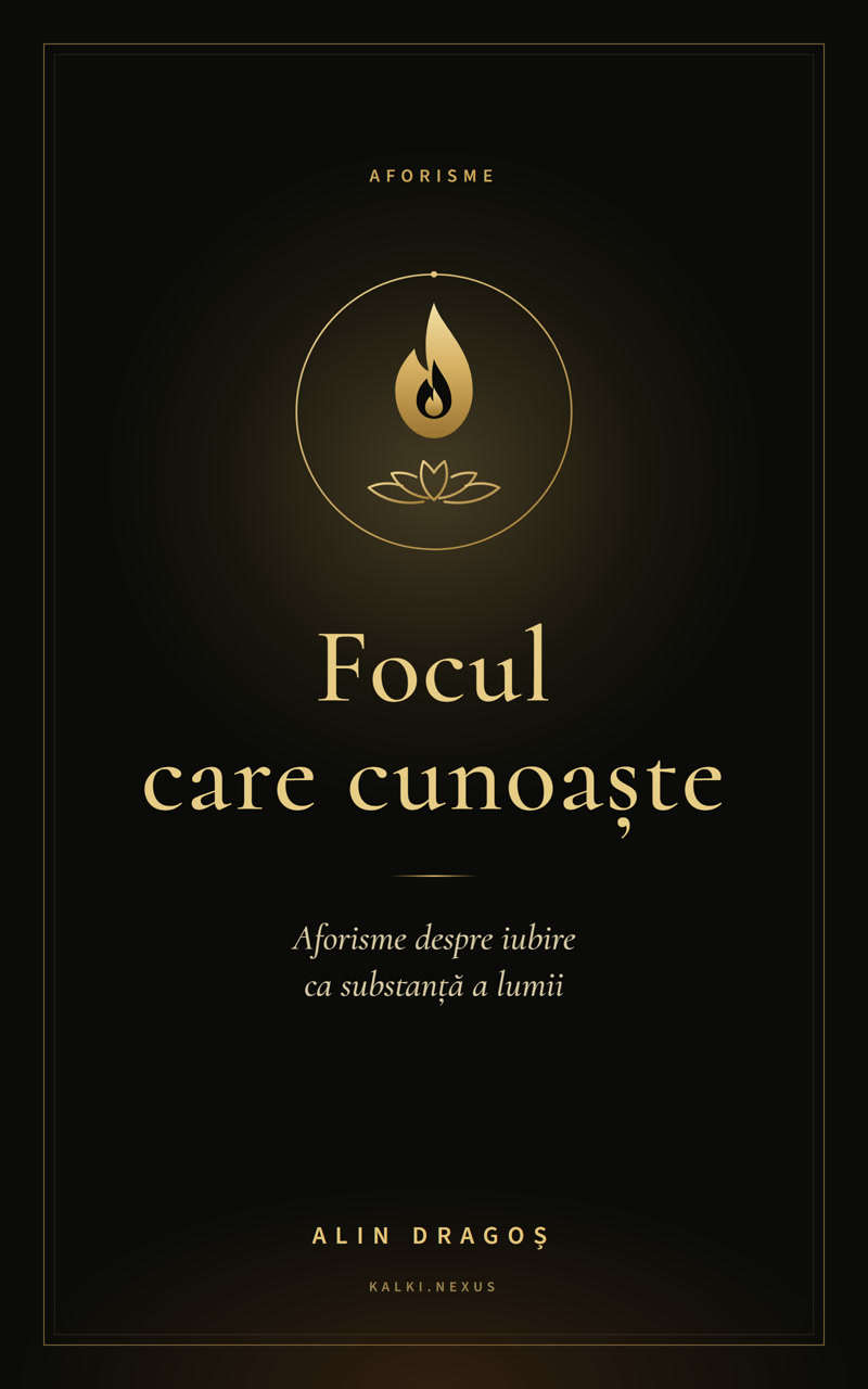 Coperta cărții „Focul care cunoaște”, de Alin Dragoș